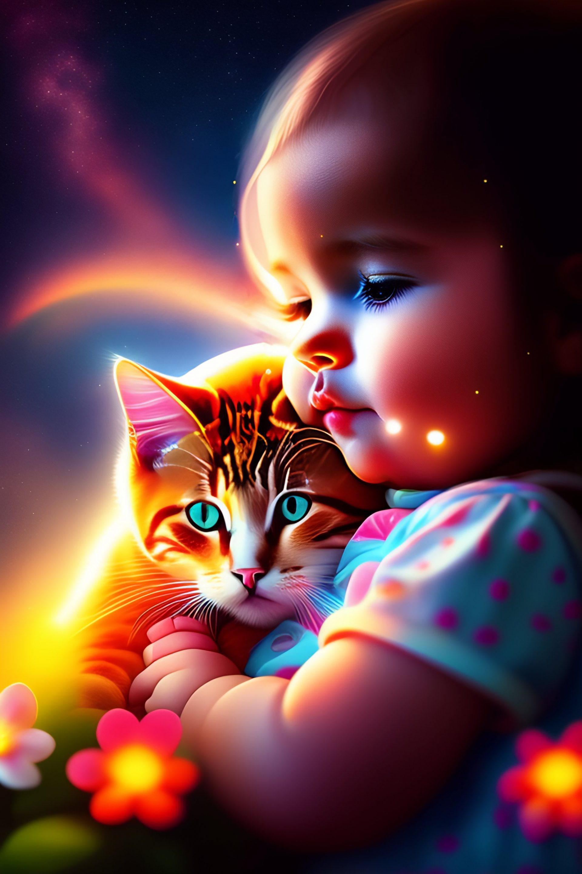 baby-and-baby-cat